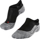 Falke ru4 invisible anti-blaar katoen functioneel materiaal hardloopsokken dames zwart - maat 41-42
