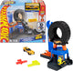 Hot wheels city centrum bandenwerkplaats - speelset en speelgoedauto - geschikt voor het snel-klik-baansysteem