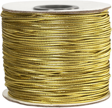 Creativ company elastisch koord, dikte 1 mm, goud, 100 m