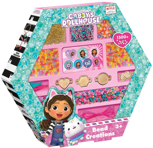 Totum gabby's poppenhuis kralen set 1500 delig | armbandjes maken speelgoed meisjes vanaf 3 jaar | knutselset sieraden maken creatief speelgoed gabby's dollhouse cadeau tip