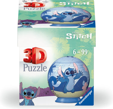 Ravensburger - puzzle-ball disney stitch - 3d puzzelbal - 55 stukjes