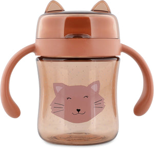 Trixie | 360° drinkbeker met handvatten - mrs. cat - gemakkelijk vast te pakken - lekvrij - tritan - vaatwasserbestendig