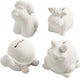 Creativ company terracotta spaarpotten dieren 10 cm 4 stuks