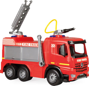 Lena brandweerwagen giga trucks junior 66 cm rood zilver