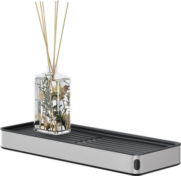 Tiger cooper - planchet 28 cm - badkamerplank - zwart rvs geborsteld