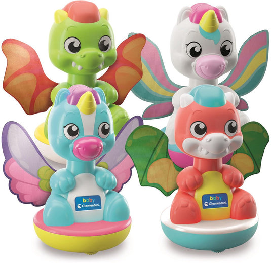 Clementoni - baby - spin dream - tol - eenhoorn en draakje - vanaf 9 maanden