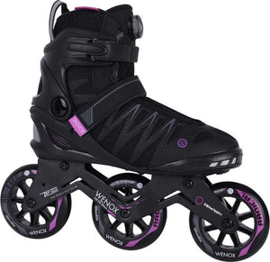 Tempish wenox top 100 dames skeelers - 4x100mm wielen - speed fitness inline skates - zwart roze - maat 40
