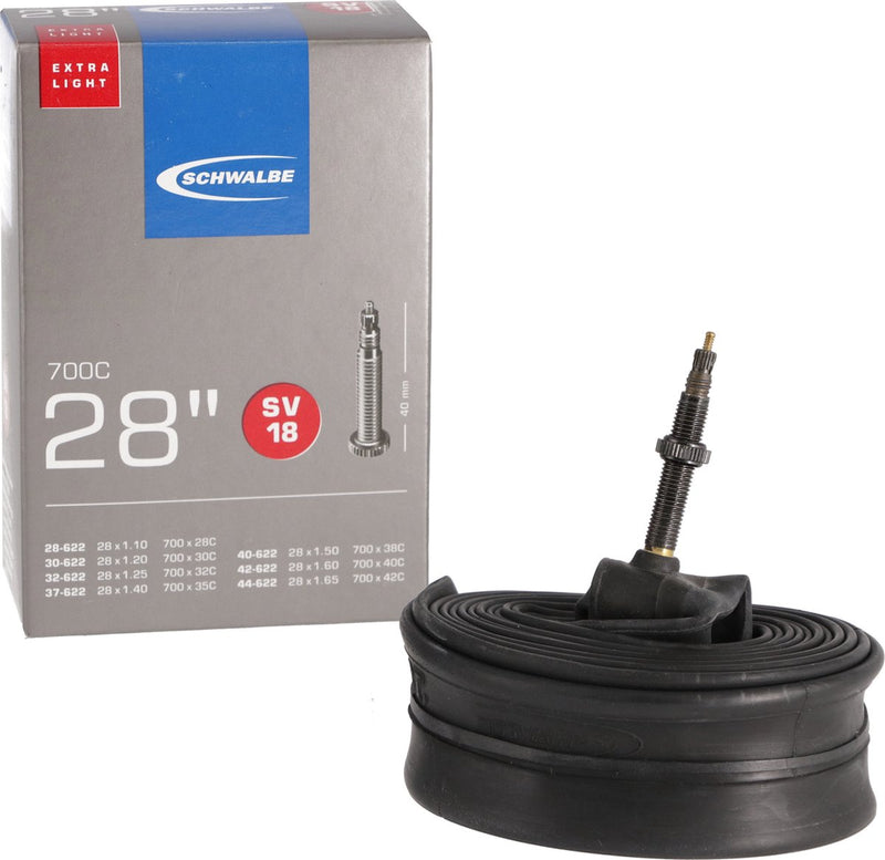 Afbeelding laden in galerijviewer, Schwalbe Binnenband SV18 Extra Light 28 28 47-622 635 40mm ventiel
