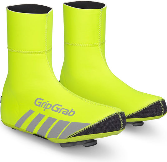 Gripgrab - racethermo hi-vis waterproof winter wielren overschoenen - geel hi-vis - unisex - maat m