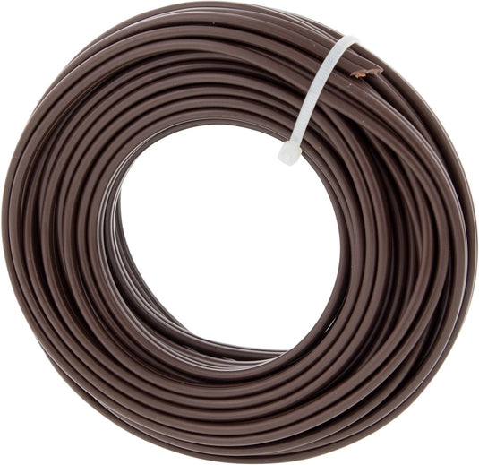 Q-link tweelingsnoer - zwakstroom tot 42 volt - 2 x 0,75 mmâ² - 10 m - bruin
