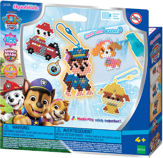 Aquabeads paw patrol sleutelhanger knutsel set- parels die plakken met water