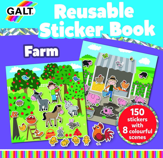 Galt herbruikbaar stickerboek boerderij 158-delig 21 cm