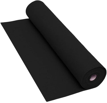 Colorations zwarte viltrol knutselmateriaal 160 gsm 5 meter x 45 cm.