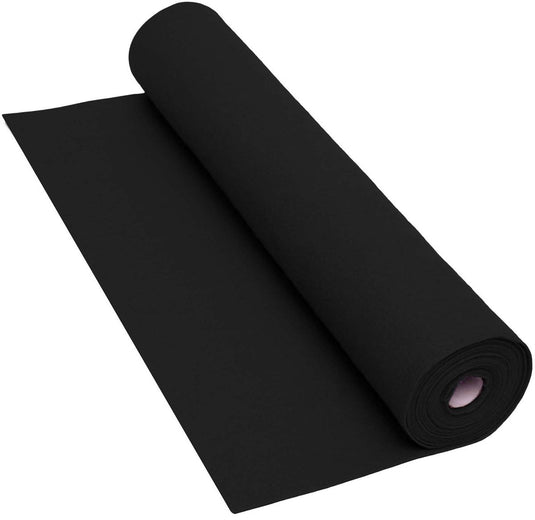 Colorations - zwarte viltrol - 160 gsm, 5 m x 45 cm