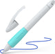 Schneider schrijfwaren schneider rollerball - base ball - lichtgrijs turquoise - penpunt m - s-188331