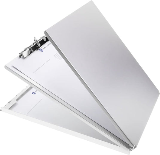 Westcott klembord - met opbergvak - aluminium - a4 - ac-e17002