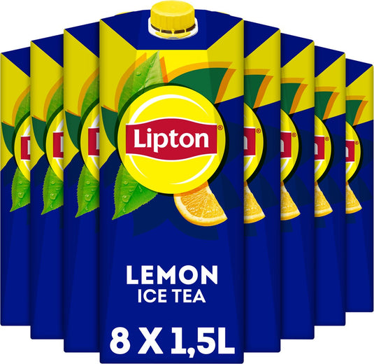 Lipton ice tea - lemon - laag in calorieã«n - 8 x 1,5 l