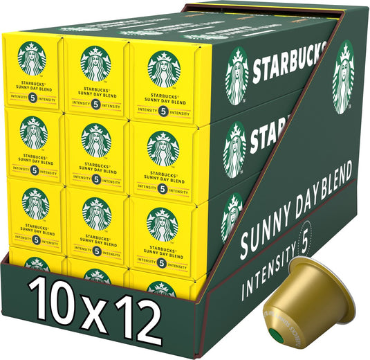 Starbucks by nespresso capsules sunny day blend - 10 koffiecups x 12 doosjes
