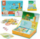 Classic world magnetisch bosdieren spel - educatief speelgoed 60-delig.
