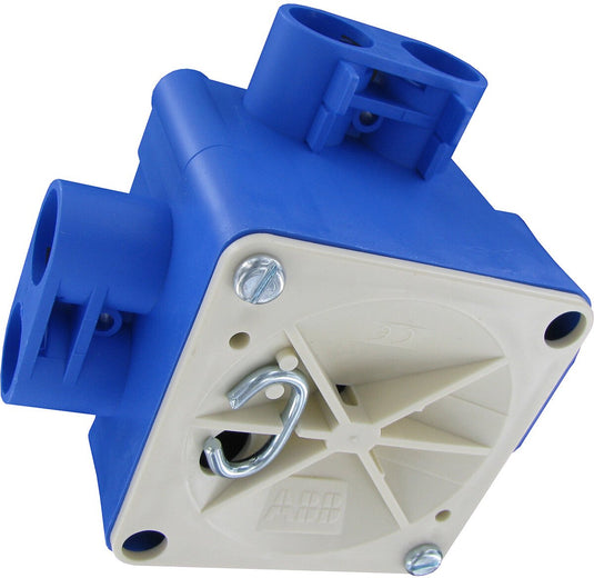 Busch-jaeger abb - centraaldoos - hafobox - 55mm - 5 8inch - incl. deksel - blauw