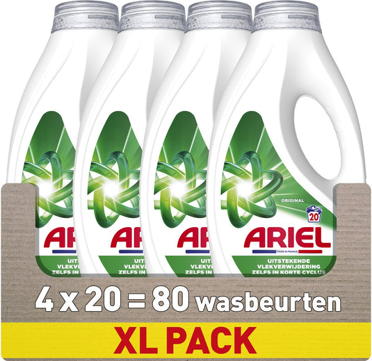 Ariel vloeibaar wasmiddel original - 4 x 20 wasbeurten