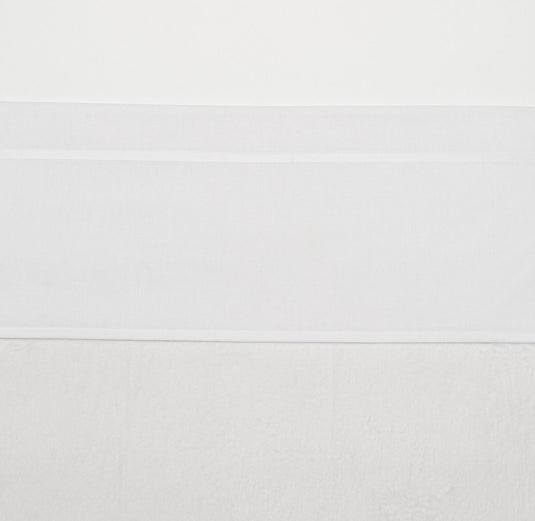 Meyco baby bies wieglaken - white - 75x100cm - 0.3 tog