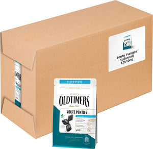 Oldtimers zoute puntjes suikervrij zakje (12x100gr)
