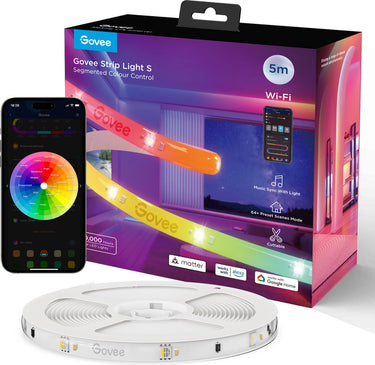 Govee strip light s 5 m - led strip - rgbicw - app-bediening - alexa google - matter compatibel