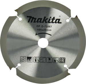 Makita accessoires makita cirkelzaagblad voor vezelcementplaat | specialized | ø 165mm asgat 20mm 4t - d-72067