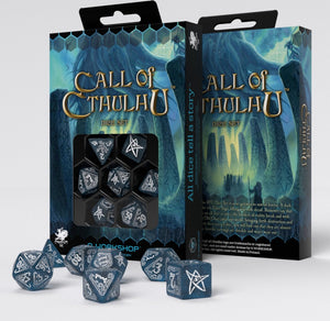 Q-workshop call of cthulhu - abyssal white dice set