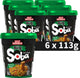 Nissin soba cup noodles big - teriyaki wok style noedels - instant noodles - 6 x 113 gram