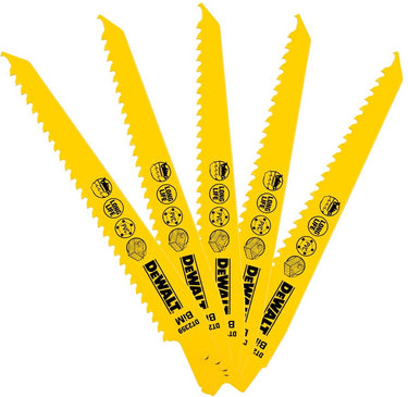 Dewalt dt2359-qz serie - reciprozaagblad - bimetalen - 152mm - hout met spijkers