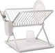 Brabantia sinkside afdruiprek - inklapbaar - met bestekhouder - compact - light grey