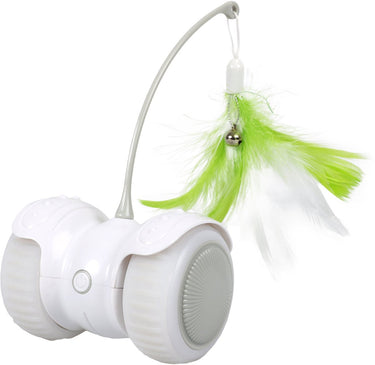 Ebi - speelgoed voor dieren - kat - rc cat chaser 11x11x7,3cm wit groen - 1st
