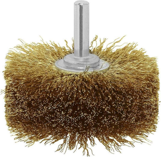 Bosch - houtstructuurborstel voor boormachines - gegolfde draad, vermessingd, 80 mm 80 mm, 0,2 mm, 4000 o.p.m.