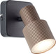 Brilliant cadiz - plafondspot - gu10 1x5w - 3000k - zwart koper