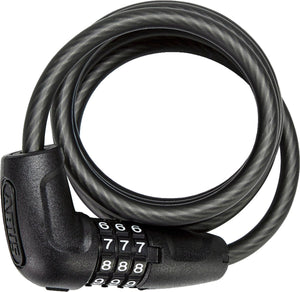 Abus coil cable lock star 4508c schwarz 150cm