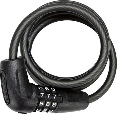 Abus coil cable lock star 4508c schwarz 150cm