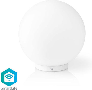 Nedis smartlife sfeerverlichting - wi-fi - rond - - 360 lm - rgb warm tot koel wit - 2700 - 6500 k - 5 w - glas - 1 stuks
