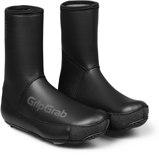Gripgrab - arctic 2 waterproof strenge winter neopreen wielren overschoenen waterdicht met fleecevoering - zwart - unisex - maat l (42 43)