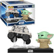 Funko pop! mandalorian grogu - pop moments 840 - grogu w polar mouse droide