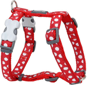 Red dingo hondentuigje style sports wit schoonheidsvlekjes 37-61 cm