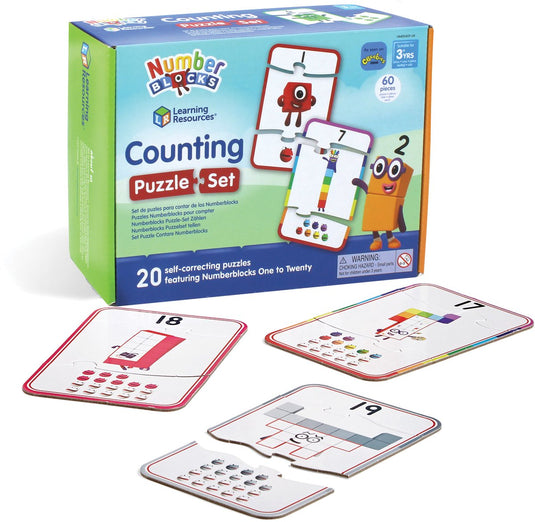 Learning resources number blocks - puzzel set - tellen - 3+