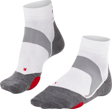 Falke bc5 anti-blaar katoen functioneel materiaal fietssokken unisex wit - maat 44-45