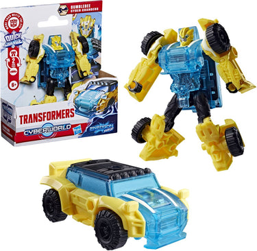 Transformers cyberworld engeron surge bumblebee cyber changers - actiefiguur