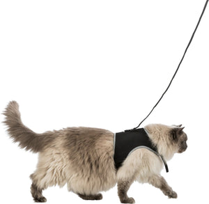 Trixie soft kattentuig - zwart - 1,2 m