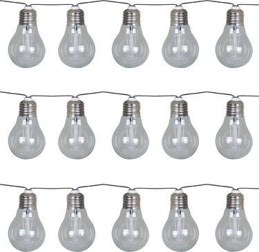 Luxform - solar lichtsnoer met 15 led lampjes - corfu- feestverlichting - werkend op zonne-energie