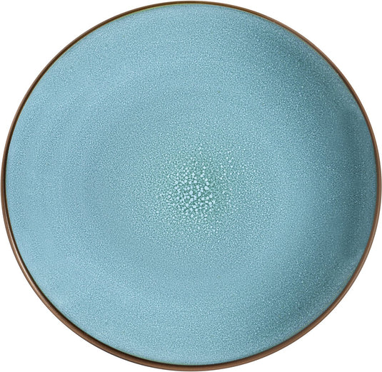 Medard de noblat - feeling turquoise - dessertbord 21 cm - 6 delig - stoneware
