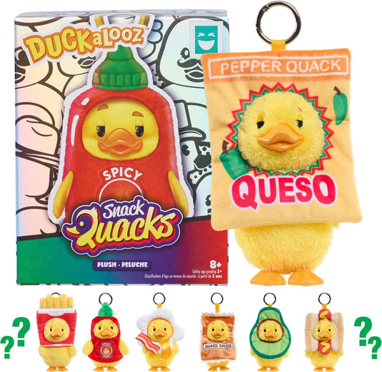 Just play happy haul duckalooz snack quack pluche sleutelhanger