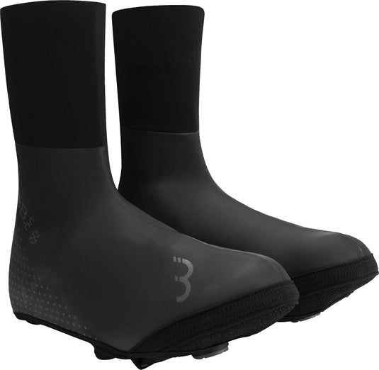 Bbb cycling ultrawear zipperless fiets overschoenen waterdicht - overschoenen wielrennen en mountainbike - thermo - zwart - maat 37 38 - bws-25